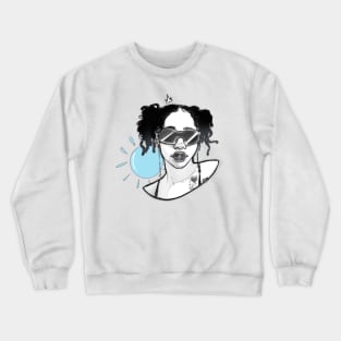 Sunny Girl with Dreads Crewneck Sweatshirt